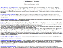 Tablet Screenshot of clifflamere.com